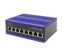 Digitus DN-650108 tīkla pārslēgs Nepārvaldīts L2 Fast Ethernet (10/100) Melns, Zils