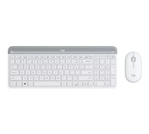 Logitech MK470 tastatūra Pele iekļauta Universāls RF Bezvadu QWERTZ Vācu Balts