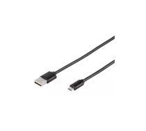 Vivanco 35815 USB kabelis 1 m USB 2.0 USB A Micro-USB B Melns