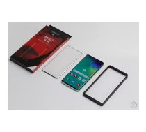 MyScreen Impact glass edge 3D Samsung, Galaxy Note 10, elastīgs hibrīds stikls, caurspīdīgs ar melnu rāmi