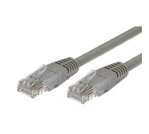 Patchcord kat. 5e RJ45 UTP 0,5m. pelēks.