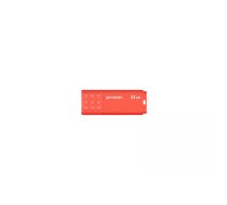 USB zibatmiņa GOODRAM UME3 32GB USB Type-A 3.2 Gen 1, oranža, 59.6×20.6×9.2 mm