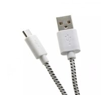 USB kabelis SBOX USB-1031W 1m USB 2.0 A uz Micro-USB A balts