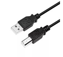 LogiLink CU0007B USB kabelis 2 m USB 2.0 USB A USB B Melns