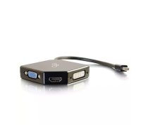 C2G 80929 video kabeļu aksesuārs Mini DisplayPort VGA + HDMI + DVI Melns