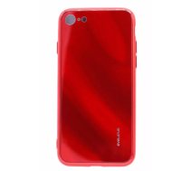 Aizmugurējais vāciņš Evelatus Apple iPhone 7/8 Water Ripple Gradient Color Anti-Explosion rūdīta stikla korpuss Gradient Red-Black