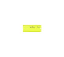 USB zibatmiņa GOODRAM UME2 8 GB USB 2.0 Type-A, dzeltena, ar vāciņu