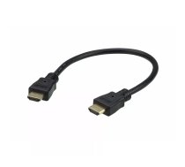 ATEN 2L-7DA3H HDMI kabelis 0,3 m HDMI Type A (Standard) Melns, Zelts