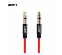 Remax L100 3.5mm AUX spraudnis uz 3.5mm spraudnis Audio pretsapīšanās Kabelis 1.0m Sarkans