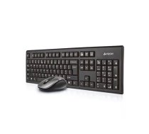 A4Tech 7100N desktop tastatūra Pele iekļauta Speļu RF Bezvadu QWERTY Angļu Melns