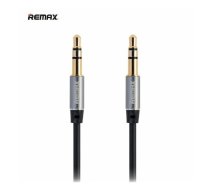 Remax L100 3.5mm AUX spraudnis uz 3.5mm spraudnis Audio pretsapīšanās Kabelis 1.0m Melns