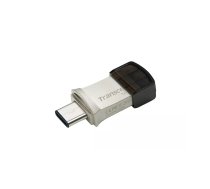 Transcend JetFlash 890 USB zibatmiņa 128 GB USB Type-A / USB Type-C 3.2 Gen 1 (3.1 Gen 1) Melns, Sudrabs