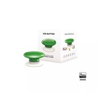 Bezvadu trauksmes poga Fibaro The Button — signalizācija, 868.4/869.8 MHz, darbības rādiuss 50 m, zaļa, 3.6V litija