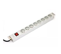 Digitus A-19-STRIP-2-IMP energosadales vienība, PDU 8 Maiņstrāvas izvade (-s) 1U Balts