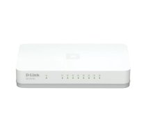 D-Link GO-SW-8G/E tīkla pārslēgs Nepārvaldīts Gigabit Ethernet (10/100/1000) Balts