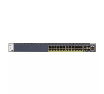 NETGEAR M4300-28G-PoE+ Vadīts L3 Gigabit Ethernet (10/100/1000) Power over Ethernet (PoE) 1U Melns