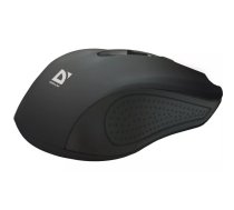 Bezvadu RF pele DEFENDER Accura MM-935 — optiskā 1600 DPI, abpusēja, 3 pogas, USB uztvērējs, melna