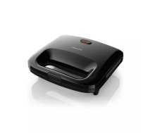 Sviestmaižu grils Philips Daily Collection HD2392/90, 820 W, melns, 231×218×90 mm