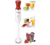 Iemērkams blenderis Bosch MSM64010 — 450 W, 0.9 kg, balts/sarkans, nerūsējošā tērauda asmeņi