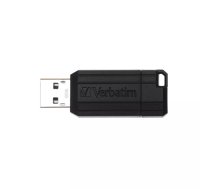 USB zibatmiņa Verbatim 16GB USB Type-A PinStripe melna