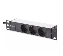 Alumīnija strāvas slēdzis Digitus DN-95411 3 drošības kontaktligzdas 2m