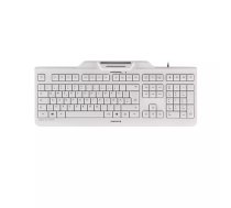 Klaviatūra CHERRY KC 1000 SC Office USB QWERTZ Vācu Pelēka