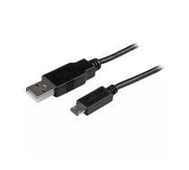 StarTech.com USBAUB15CMBK USB kabelis 0,15 m USB 2.0 USB A Micro-USB B Melns
