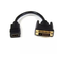 StarTech.com HDDVIFM8IN video kabeļu aksesuārs 0,203 m HDMI Type A (Standard) DVI-D Melns