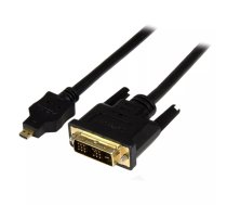 StarTech.com HDDDVIMM1M video kabeļu aksesuārs 1 m Micro-HDMI DVI-D Melns