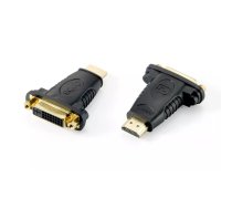 Equip 118909 kabeļu spraudņu pāreja DVI (24+1) HDMI A Melns