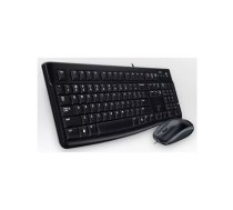 Logitech Desktop MK120 tastatūra Pele iekļauta USB QWERTZ Vācu Melns