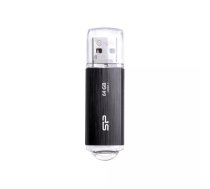 USB zibatmiņa Silicon Power 64 GB USB Type-A 3.2 Gen 1 Blaze B02, melna, ar vāciņu