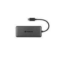 Transcend HUB5C USB 3.2 Gen 2 (3.1 Gen 2) Type-C Melns