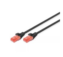 Tīkla kabelis Digitus CAT 6 U/UTP RJ-45 Cat6 5m Melns