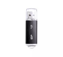 USB zibatmiņa Silicon Power 16 GB USB Type-A 3.2 Gen 1 Blaze B02, melna, ar vāciņu