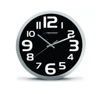 Esperanza EHC013K Wall Clock - Zurich - Black Kvarca sienas pulkstenis Ovāls Melns, Balts