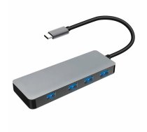 Omega OUH24BB USB Hubs 1 x 4 Sadalītājs  Melns