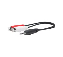 Vivolink PROMJMRCAF0.2 audio kabelis 0,2 m 2 x RCA 3.5mm Melns