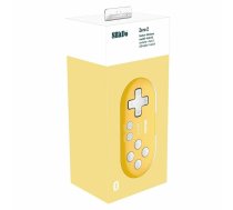 Bezvadu spēļu kontrolieris 8BitDo Zero 2 Yellow — Bluetooth, kompakts kabatas izmērs, RET00221