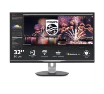 Philips P Line 328P6AUBREB/00 monitori 80 cm (31.5") 2560 x 1440 pikseļi Quad HD LED Melns