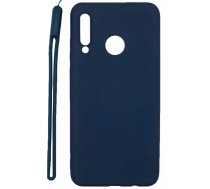 Aizmugurējais vāciņš Evelatus Huawei P30 Lite Soft Touch Silicone Case with Strap Dark Blue