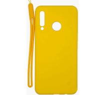 Aizmugurējais vāciņš Evelatus Huawei P30 Lite Soft Touch Silicone Case with Strap Yellow