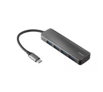 Trust 23328 interfeisa centrmezgls USB 3.2 Gen 1 (3.1 Gen 1) Type-A 5000 Mbit/s Pelēks