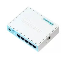 Mikrotik RB750GR3 ar vadiem pievienojams rūteris Tīkls Gigabit Ethernet Tirkīzs, Balts