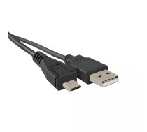 Qoltec 50494 USB kabelis USB 2.0 0,25 m USB A Micro-USB B Melns