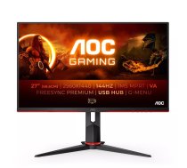 AOC G2 Q27G2U/BK monitori 68,6 cm (27") 2560 x 1440 pikseļi Quad HD LED Melns, Sarkans