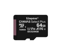 Kingston Technology Canvas Select Plus 64 GB MicroSDXC UHS-I Klases 10
