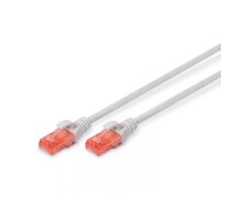 Tīkla kabelis Digitus CAT 6 U/UTP patch cord RJ-45 Cat6 3m pelēks