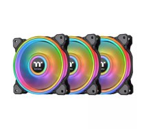 Thermaltake Riing Quad 12 RGB Datora korpusam Ventilators 12 cm Melns