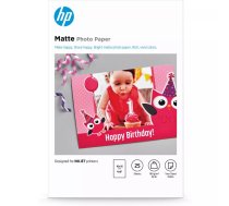 HP Matte Photo Paper, 180 g/m2, 10 x 15 cm (101 x 152 mm), 25 sheets